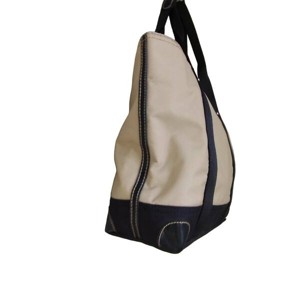 Franco Sarto Canvas Mini Tote Bag Tan and Brown 15"x10.5"x4" - Picture 10 of 15